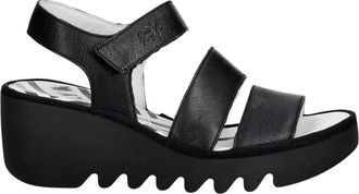 FLY London Bexy 575Fly Sandalen - Dames - Sleehakken - Zwart - 40 EU - Leer - Schoenen