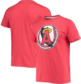 Homage Mens Homage Red Los Angeles Angels Hand-Drawn Logo Tri-Blend T-Shirt at Nordstrom, Size Small