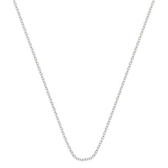 Monica Vinader Rolo Chain 24/61cm with adjuster, Sterling Silver