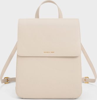 Charles & Keith Octavia Front-Flap Backpack