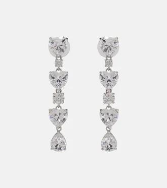 Self Portrait Tiered embellished earrings