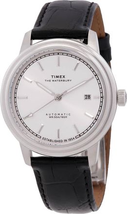 Timex Waterbury Automatic Silver-Tone Dial Mens Watch TW2Y22900