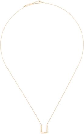 Tom Wood 9KT yellow gold Sleek Pendant Diamonds necklace - Oro