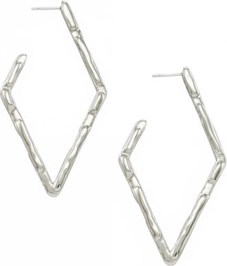 Kendra Scott Womens Rylan Hoop Earring In Silver