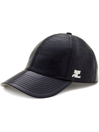 Courrèges logo-patch baseball cap - Blue