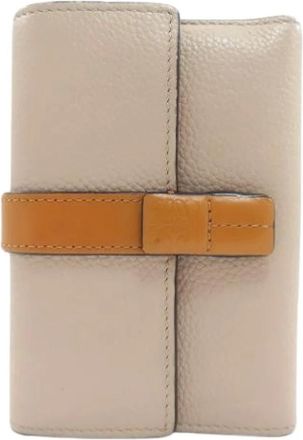 Loewe Pre-owned Wallets, female, Beige, Size: ONE SIZE Pre-owned Wallet (bi-fold)