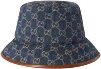 Gucci Blue Denim GG Bucket Hat