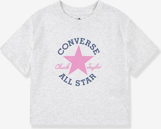 Converse Cropped T-Shirt CONVERSE für Mädchen hellgrau