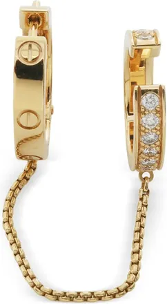 Cartier 18K yellow gold Love diamond earring