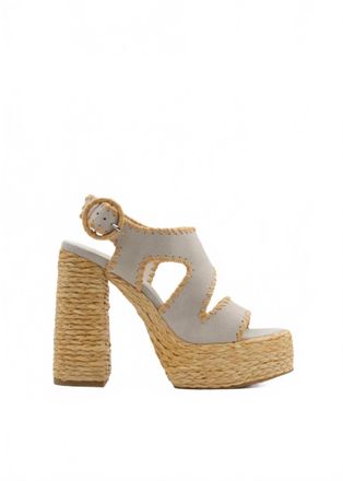 Paloma Barcel&oacute; Womens Wanda Platform Heels In Off White Suede