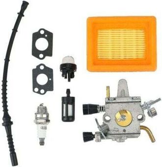 OEM Filtro De Aire Y Combustible Para Carburador Inhhub Para Stihl Fs400 Fs450 Fs480 Sp400 Zama