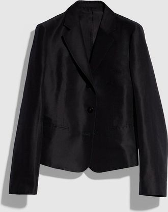 Gucci Fine Silk Faille Jacket, Black, Ready-to-wear