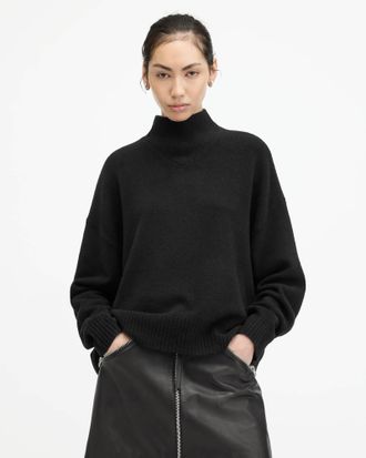 AllSaints Asha Soft Fluffy Sweater