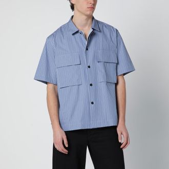 sacai Light blue striped cotton shirt
