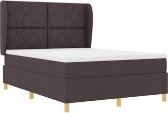 vidaXL Cama Con Somier Y Colch&oacute;n Gris Oscuro 90x190 Cm De Tela Vidaxl