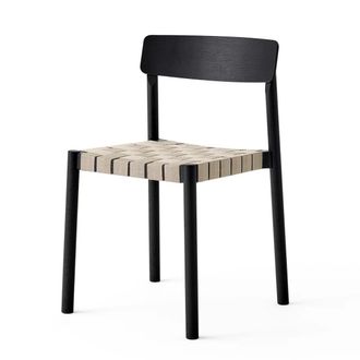 &tradition Betty TK1 Stuhl, schwarz / natur