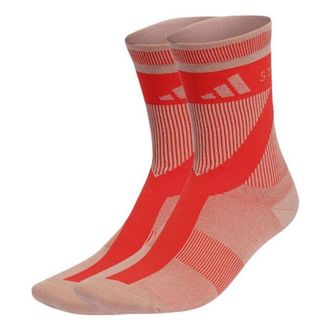 adidas (WMNS) adidas by Stella McCartney Crew Socks Red HR4317