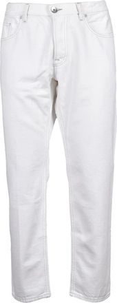 Eleventy White Cotton Jeans