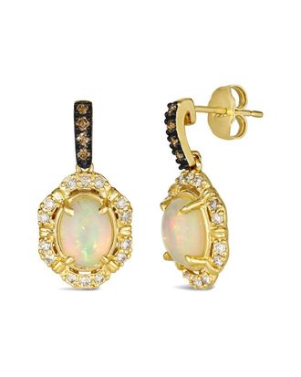 Le Vian 14K 1.63 ct. tw. Diamond & Opal Drop Earrings