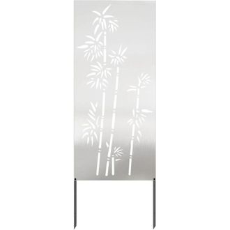 vidaXL Pantalla De Privacidad Para Jard&iacute;n Floral Plateado 50 X 140 Cm Vidaxl