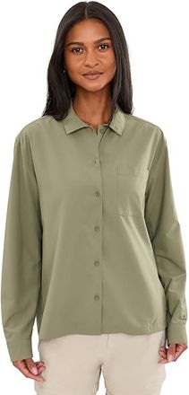 Royal Robbins Expedition III Long Sleeve Womens Clothing Fiddlehead : XS, Polyester