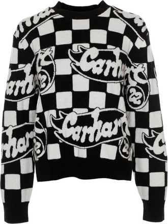 Carhartt Work in Progress Trui met ronde hals - Dames - Ronde hals truien - Zwart - S - Nylon - Truien & Vesten