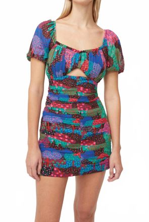 Rhode Resort Clara Enchanted Woods Mini Dress In Multi