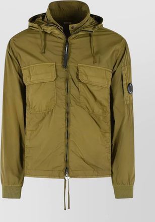 C.P. Company polyamide blend jacket hood chest pockets