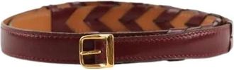 Herm&egrave;s Pre-owned Leather Belt - female - Herm&egrave;s Vintage - Vintage Belts - Red - ONE SIZE - Pre-owned
