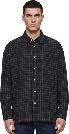 Sunflower Black Relaxed Check Shirt