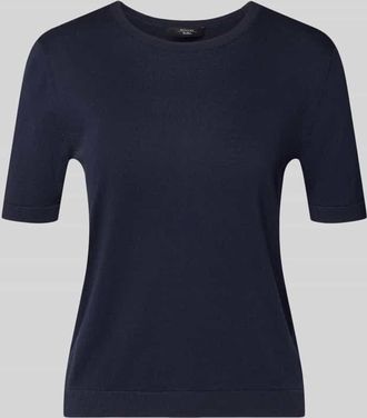 Max Mara Slim Fit Strickpullover aus Seide-Baumwoll-Mix Modell GABARRA in Marine, Gr&ouml;&szlig;e XL