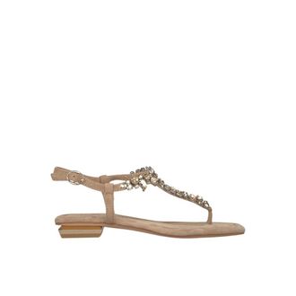 Alma En Pena Flat Toe Sandal - female - ALMA EN PENA - Flat Sandals - Beige - 5 UK - Shoes