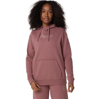 Asics Trainingspullover ASICS ASICS LOGO OTH HOODIE, Damen, Gr. XS, rot (rubble rot), Obermaterial: 88% Baumwolle, 12% Polyester, Pullover Trainingspullover