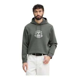 A|X Armani Exchange Hoodies & sweatvesten, Heren, Groen, L, Katoen, Hooded Sweatshirt
