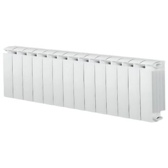 Global Calentador Central Klass 350 Blanco De 14 Elementos De Aluminio Fundido, 1190w