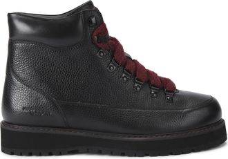 Kurt Geiger Mens Leather Chiltern Hiker High Boots - Black - Size UK 11