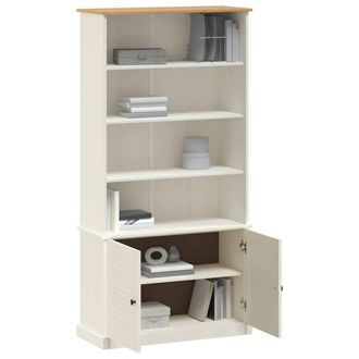 Berkfield Home Beautiful Bookcase VIGO White 85x35x170 cm Solid Wood Pine | Size: 85 x 35 x 170 cm