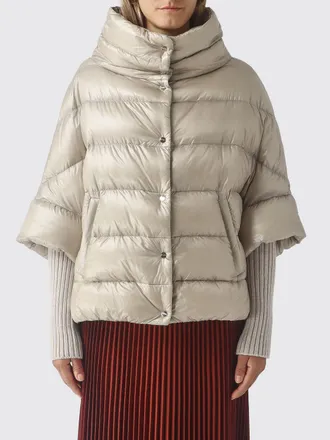 Herno Gilet piumino in nylon idrorepellente con maniche corte e collo a imbuto