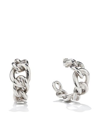 Goossens Lhassa hoop earrings - unisex - Palladium Plated Brass - One Size - Silver