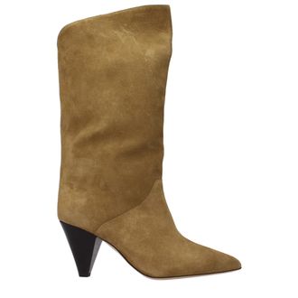 Isabel Marant Brown Leather High Heel Womens Boots