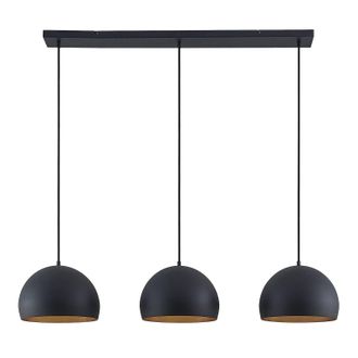 Lindby L&aacute;mpara Colgante tarjei En Negro De Metal - Lindby