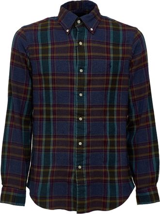 Polo Ralph Lauren Brushed Cotton Flannel Button-Down Casual Shirt