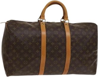 Louis Vuitton Pre-owned Weekend Bags, female, Brown, Size: ONE SIZE Pre-owned Monogram Boston Bag