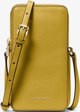 Michael Kors Jet Set Small Pebbled Leather Smartphone Crossbody Bag