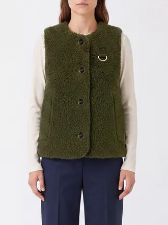 Barbour Technical Fleece Crewneck Vest with Button Closure