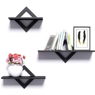 OEM Estantes De Pared, Juego De 3, Flotantes, Estantes De Madera Resistentes, Ideales Para Sal&oacute;n, Dormitorio, Pasillo, Cocina, Cada Estante Soporta Hasta 