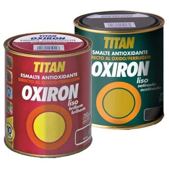 Titan Esmalte Antioxidante Oxiron Liso Brillo 4 L Gris Perla