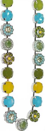 Mariana Womens Pistachio Necklace In Blue/ Green