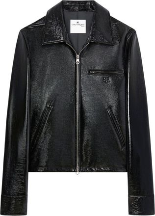 Courr&egrave;ges Black Two-Way Zip Jacket