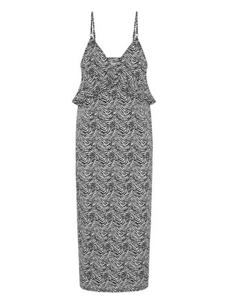 One Teaspoon Interference midi-jurk met ruches - Wit